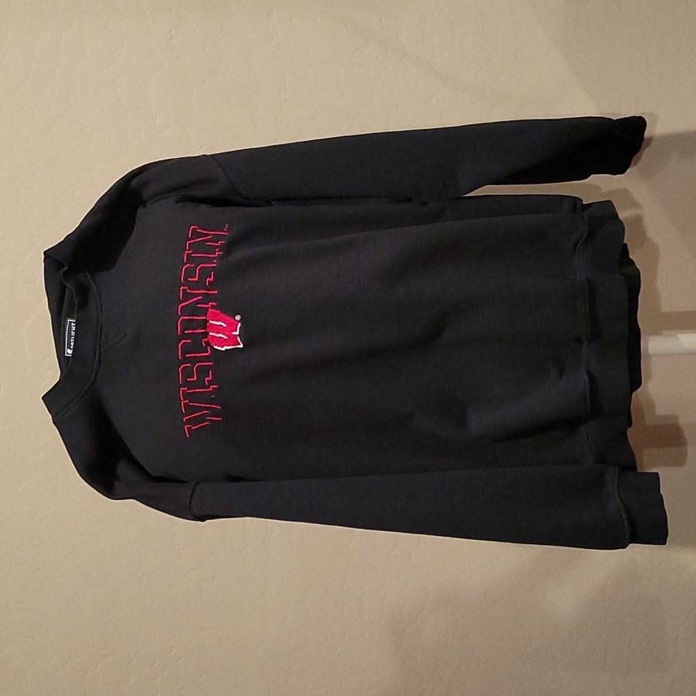 Vintage Wisconsin shadow letter embroidered sweatshirt